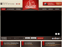 Tablet Screenshot of pousadacatamara.com.br